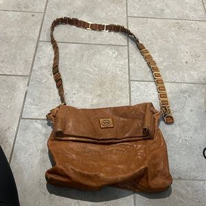Tory Burch satchel (leather) with fun strap